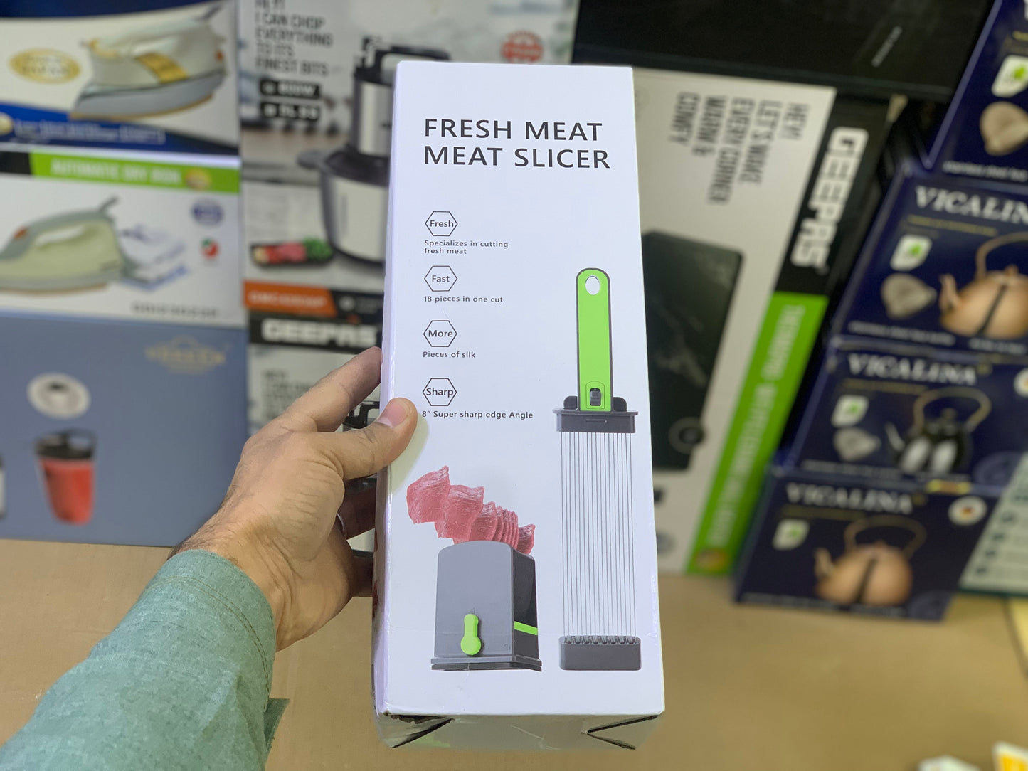 Fresh Meat Slicer Stainless Steel Sharp Blades