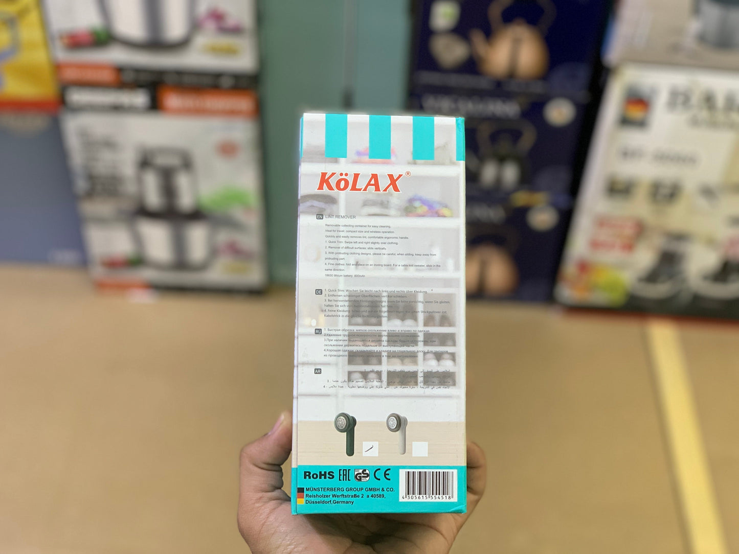 Kolax brand Lint remover 800 mah Latium battery