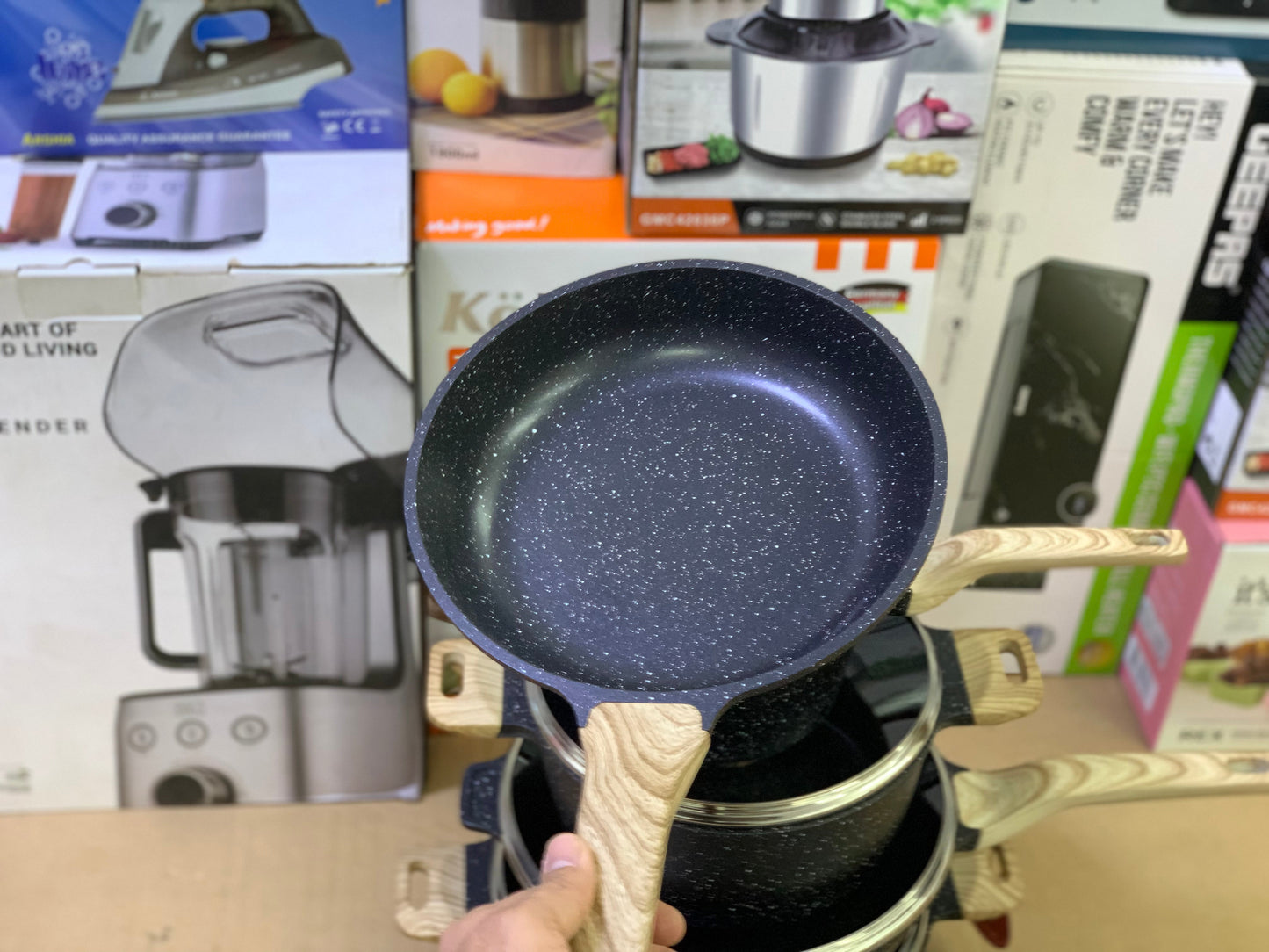 16 Pieces Granite coating Cookware set