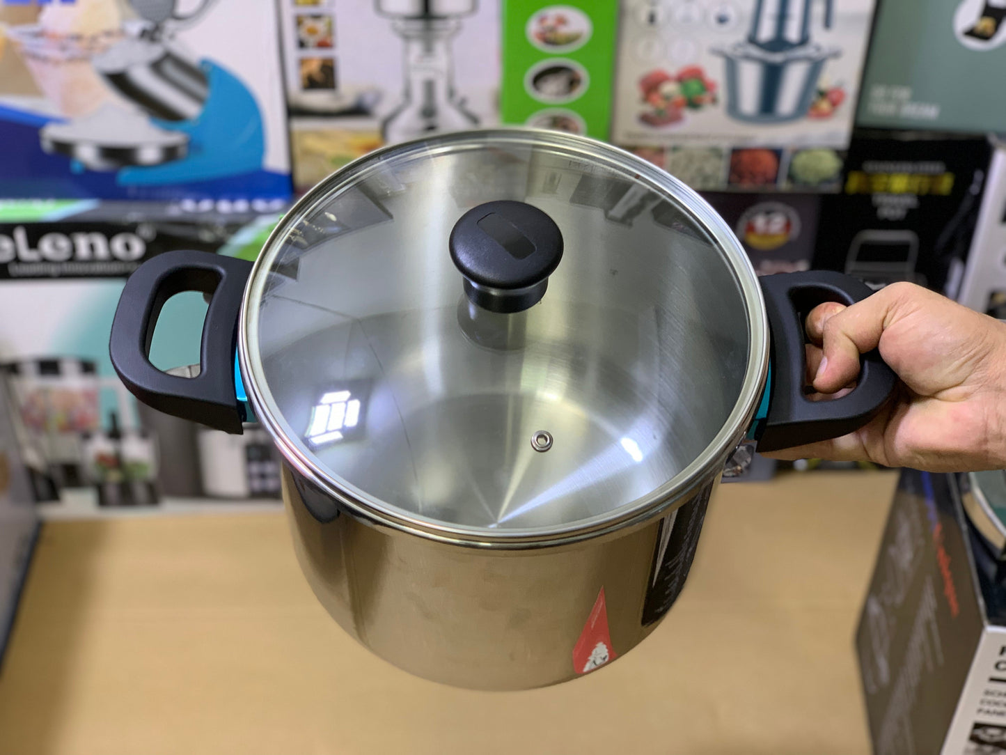 Happy Unique Pressure Cooker  Easy lock and unlock Stainless Steel