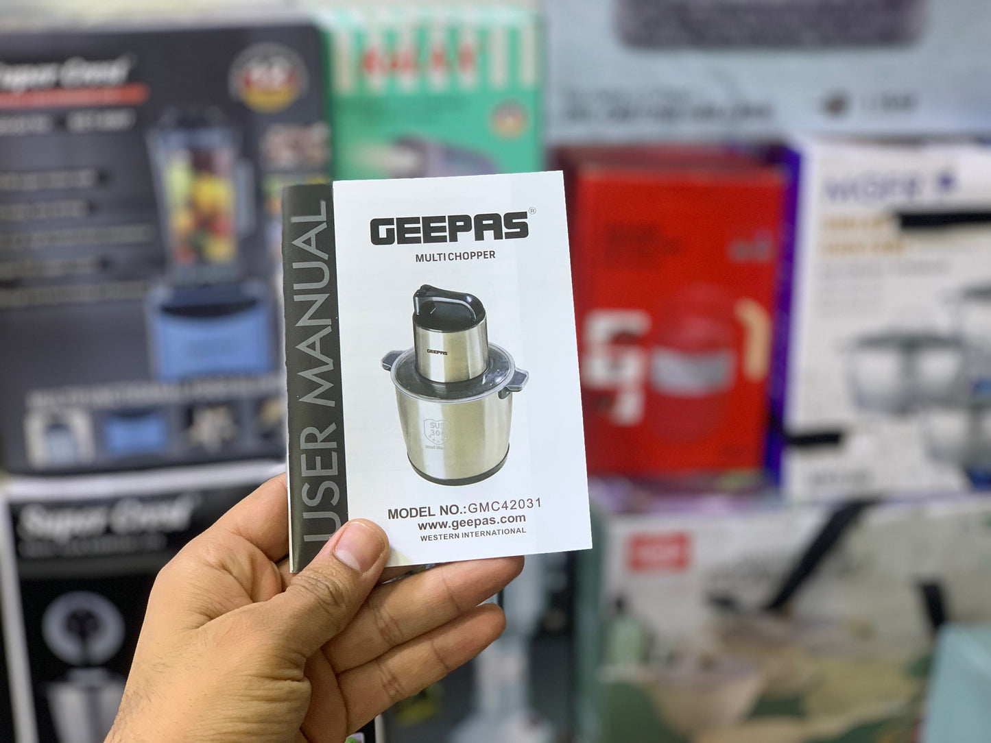 Geepas commercial multi  Chopper | 1500watt and 10 LTR Stainless Steel Gears