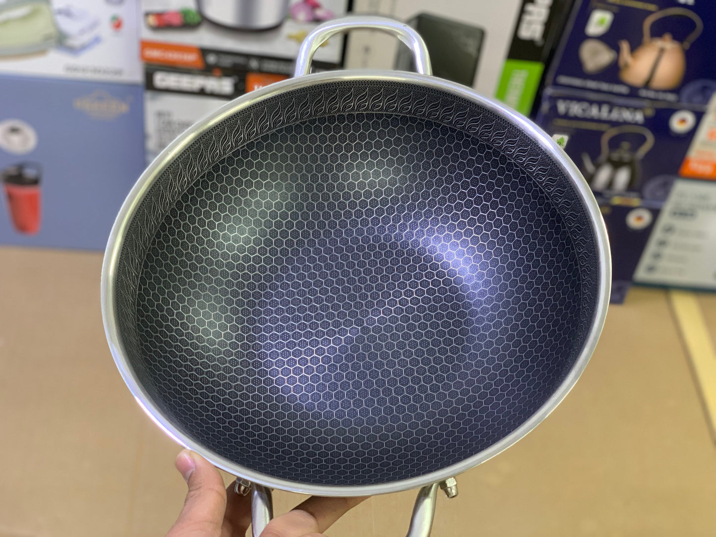 Deep Handi Type Casserole SUS 316 Pure Nonstick and stainless steel