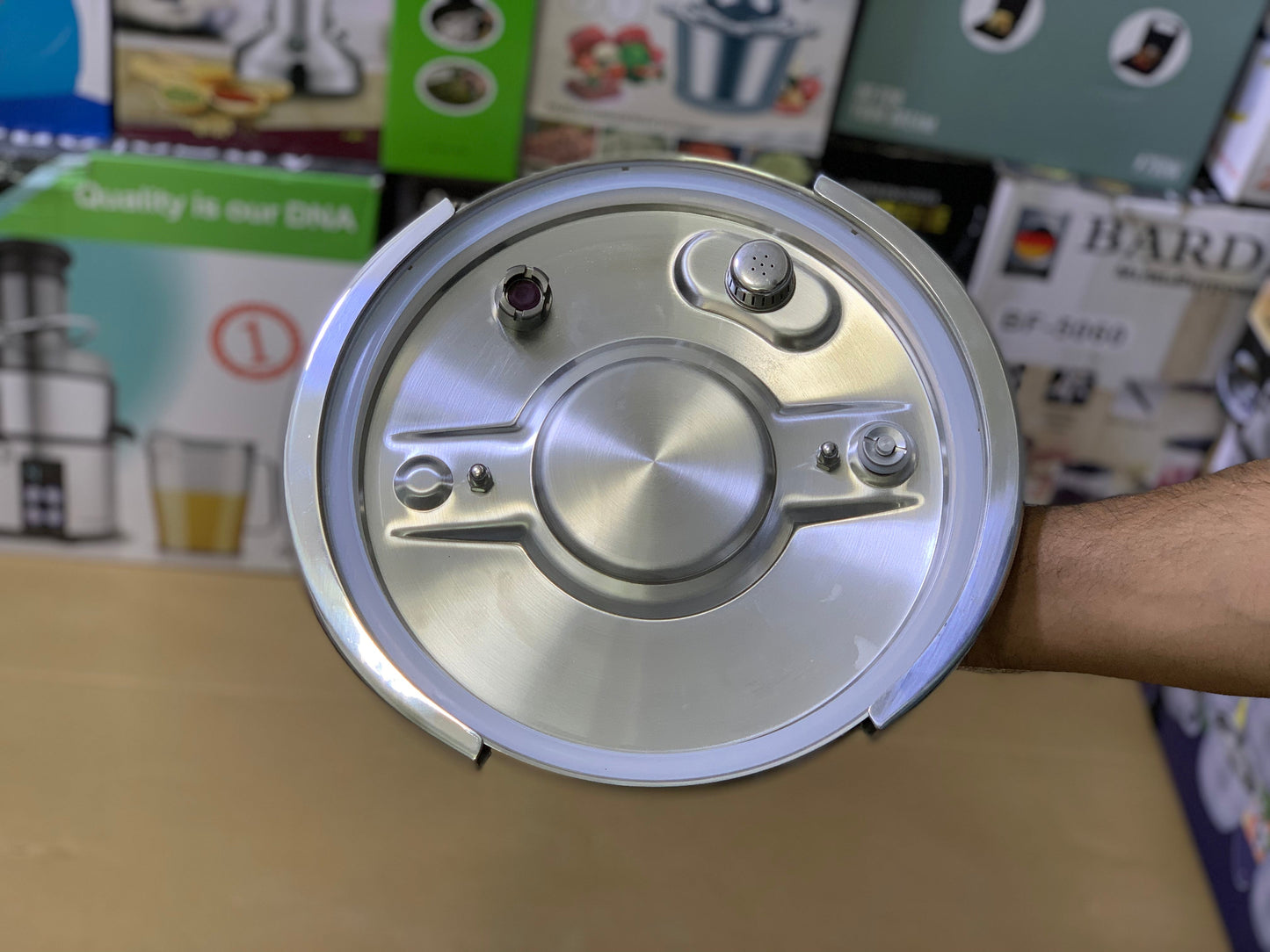 Happy Unique Pressure Cooker  Easy lock and unlock Stainless Steel