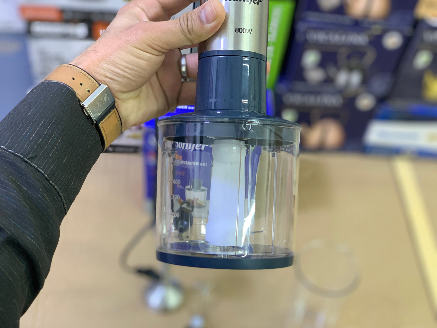 Orvica brand 4in1 Hand blender 2000 watt stainless steel blade