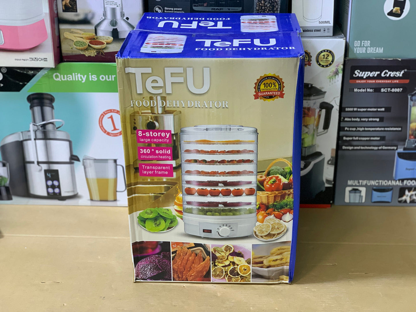 Tefu Brand Food Dehydrator 350 watt and  8 Story Large Capacity | Fruit dryer