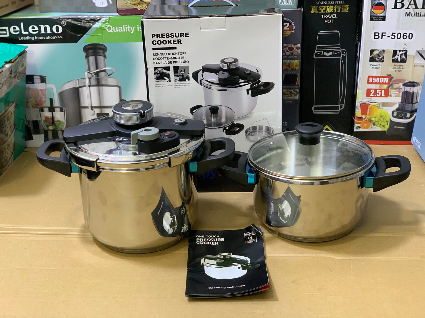 Happy Unique Pressure Cooker  Easy lock and unlock Stainless Steel