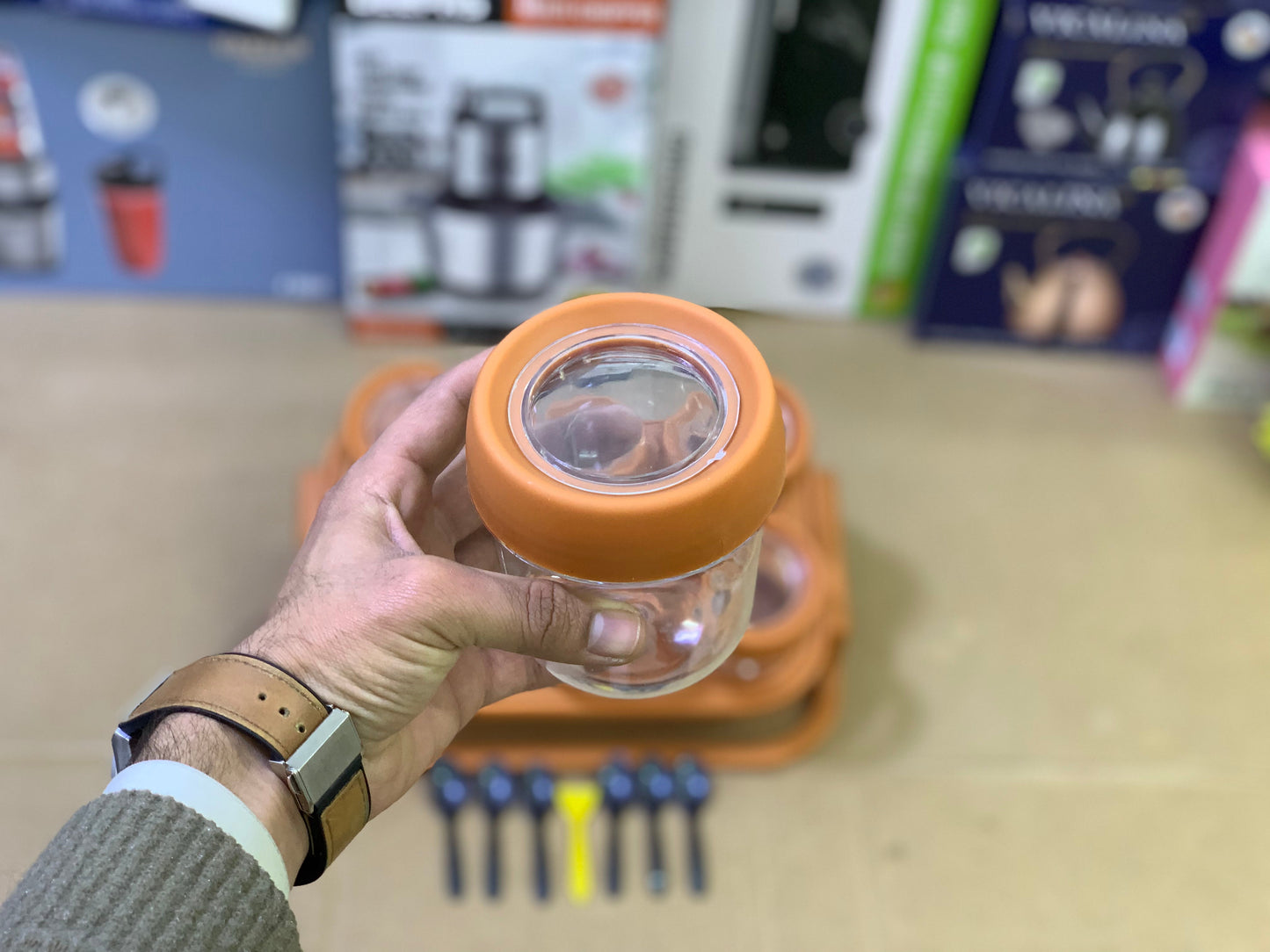 6 Pieces Portable plastic spice organizer