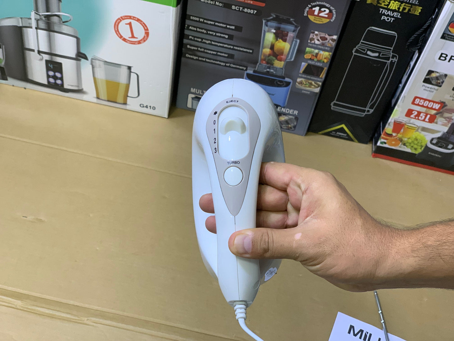 MILUX Brand Turbo Hand Mixer 200 watt | Coffee Beater | MHM-250