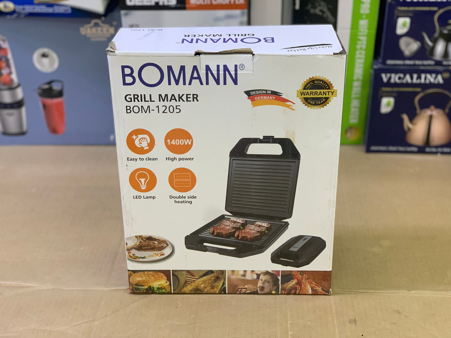 Bomaan Germany brand grill maker pure nonstick plates | Model : 1205