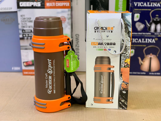 D.Kadi brand vacuum sports water Bottle 1000ml 304 Stainless Steel