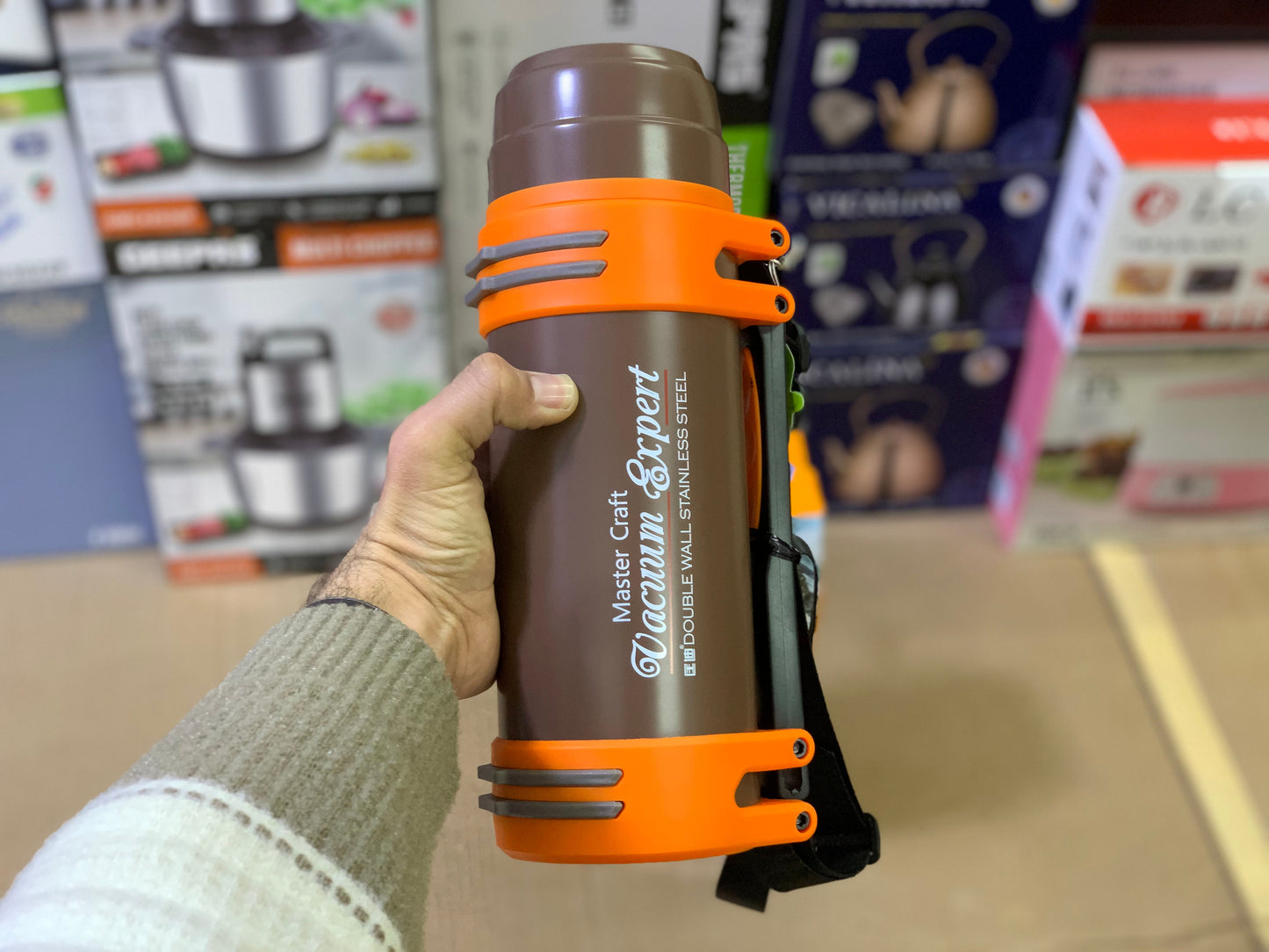 D.Kadi brand vacuum sports water Bottle 1000ml 304 Stainless Steel