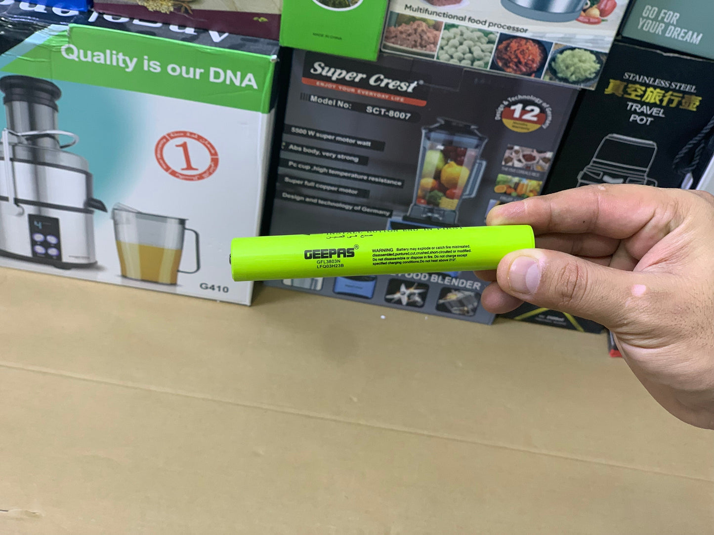 Geepas Brand LED Flashlight  Rechargeable 4Hrs Battery working time| Model :G3803N