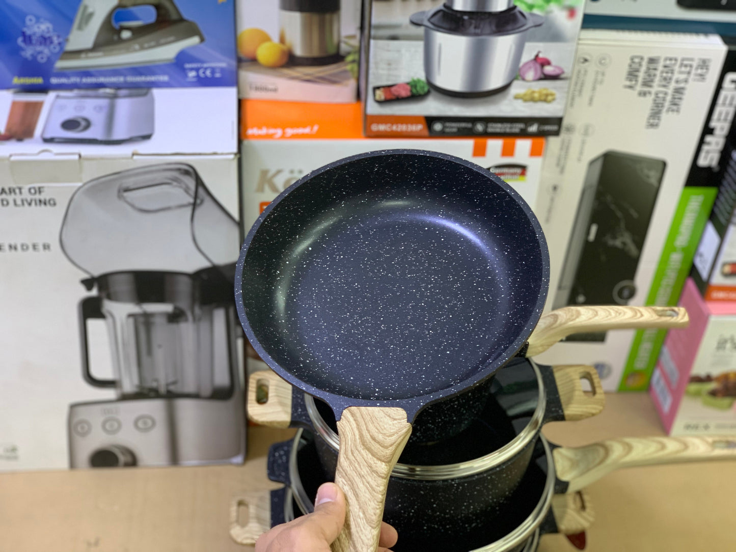 16 Pieces Granite coating Cookware set