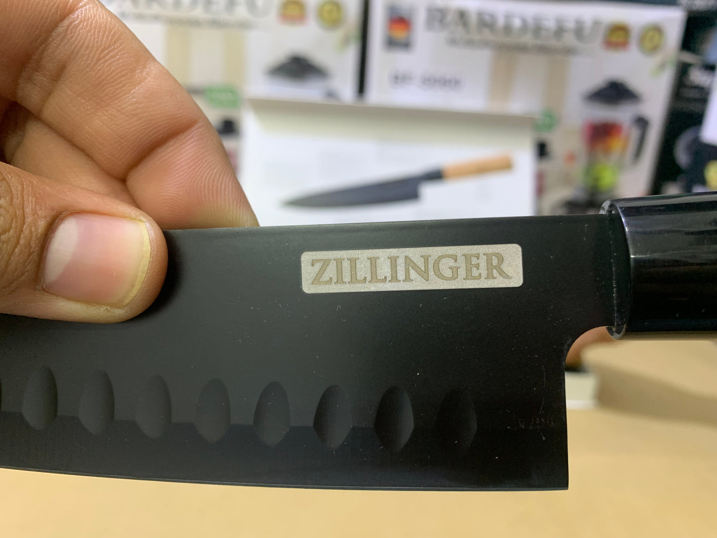 ZILLINGER Brand 4 Pcs Knives set | Bamboo Handles |