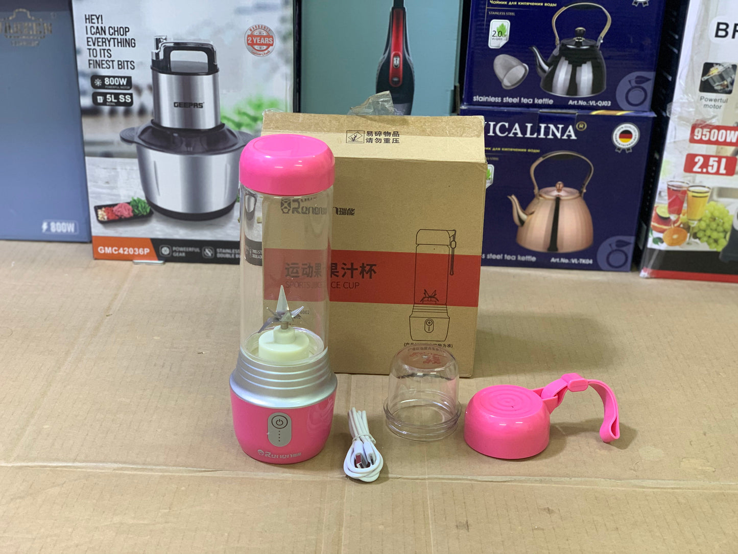 Mini Portable Blender Stainless Steel blades