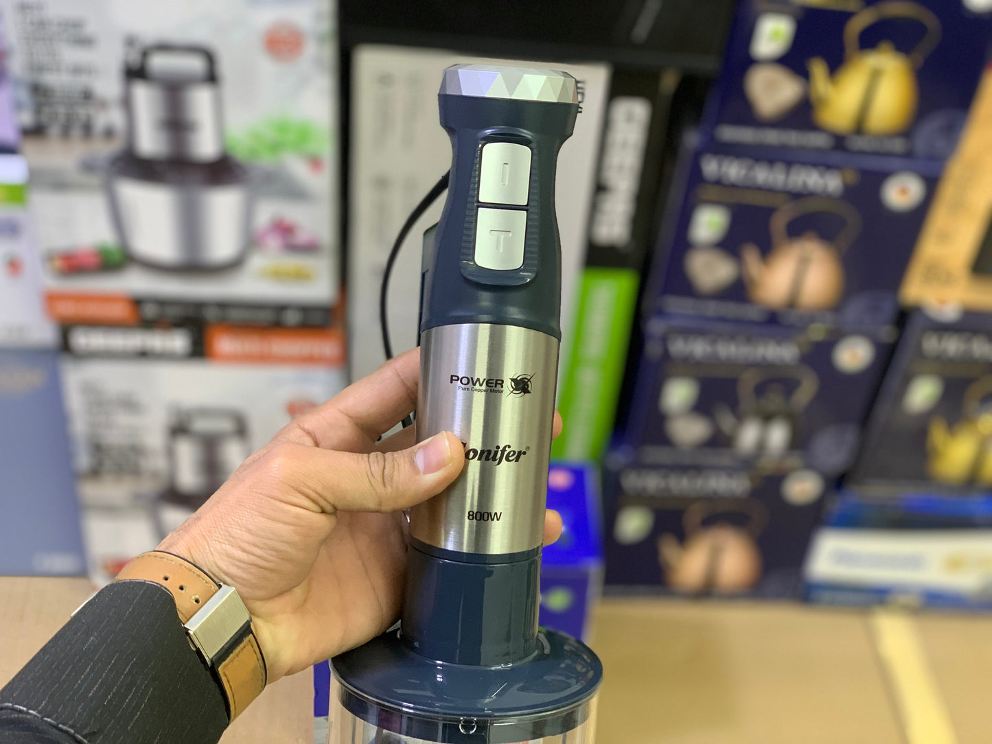 Sonifer brand 4in1 Hand blender set 800 watt Stainless steel blade