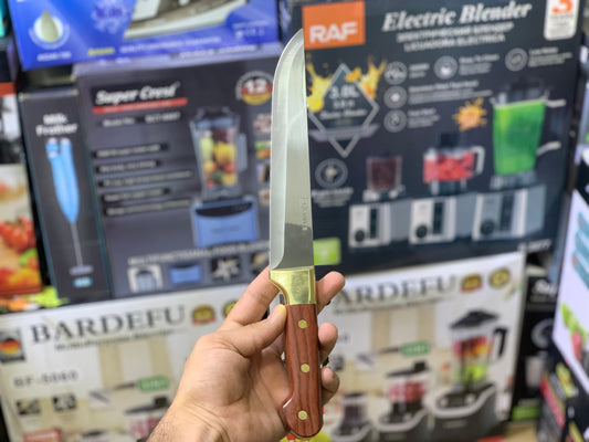 Zk Single knife Golden and wooden Handle | Stainless Steel