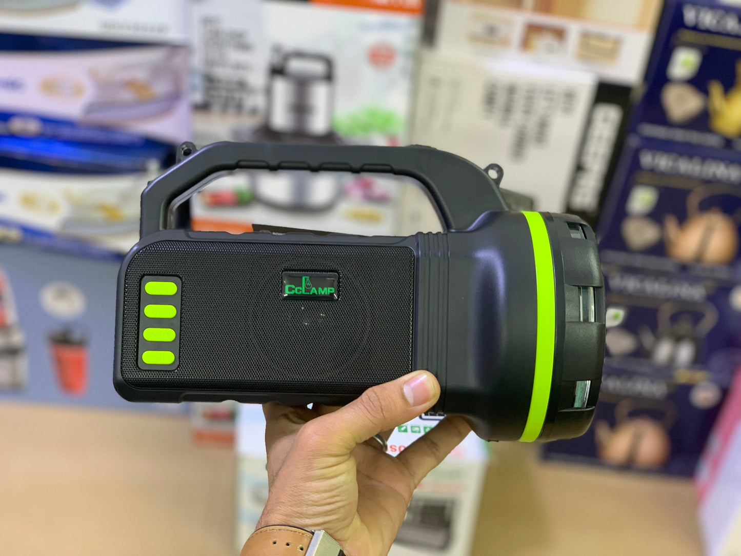 Solar lighting system with 3 Detachable light & mp3 Speaker | Model CL-13