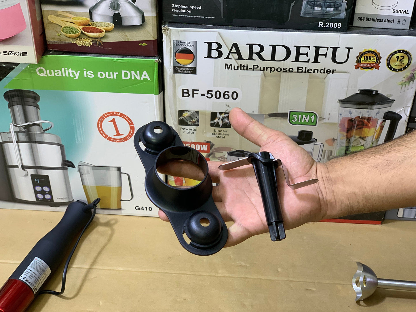 Linkchef 5in1 Hand Blender , Mixer and Chopper 500 watt and Stainless Steel