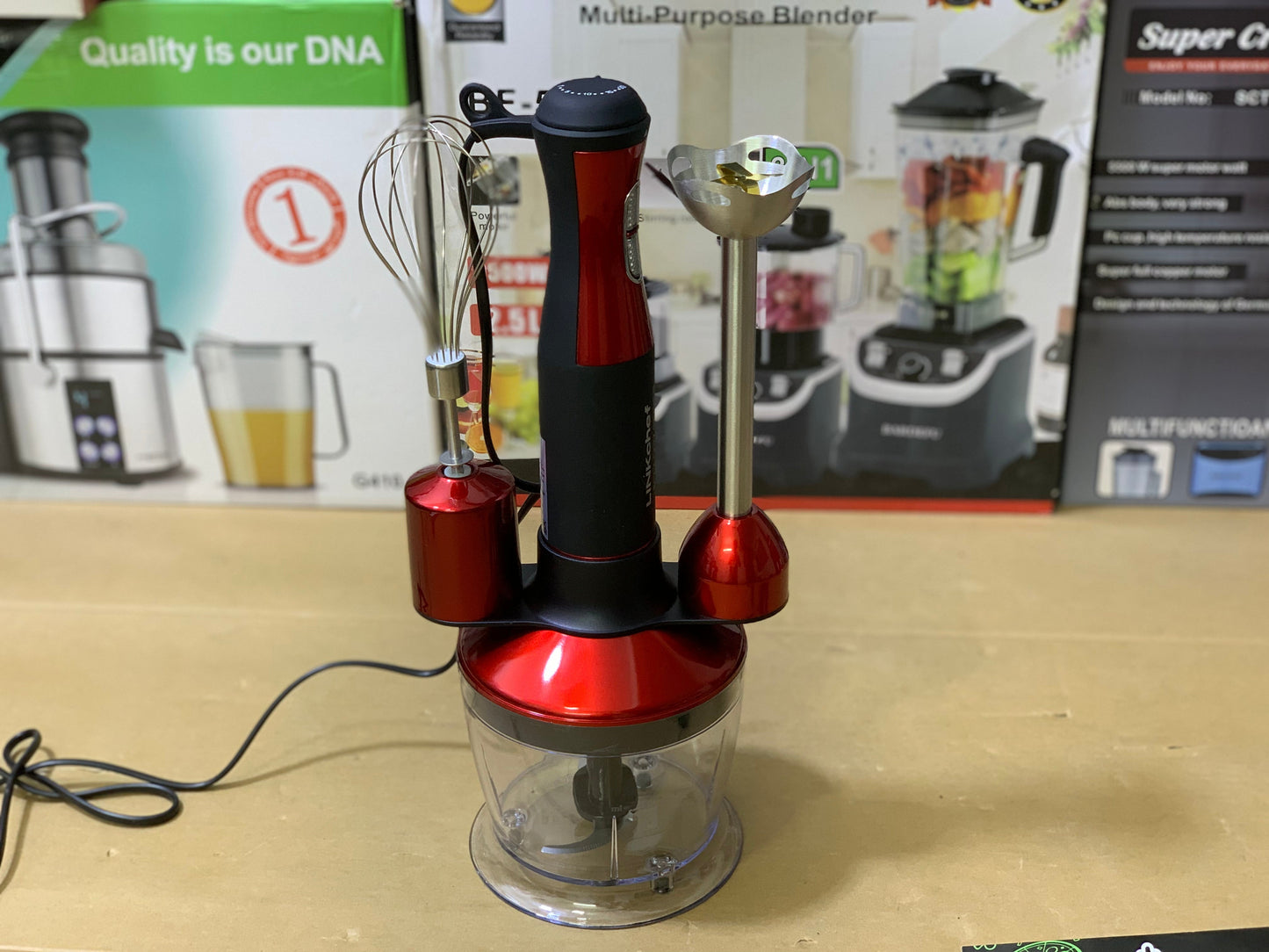 Linkchef 5in1 Hand Blender , Mixer and Chopper 500 watt and Stainless Steel