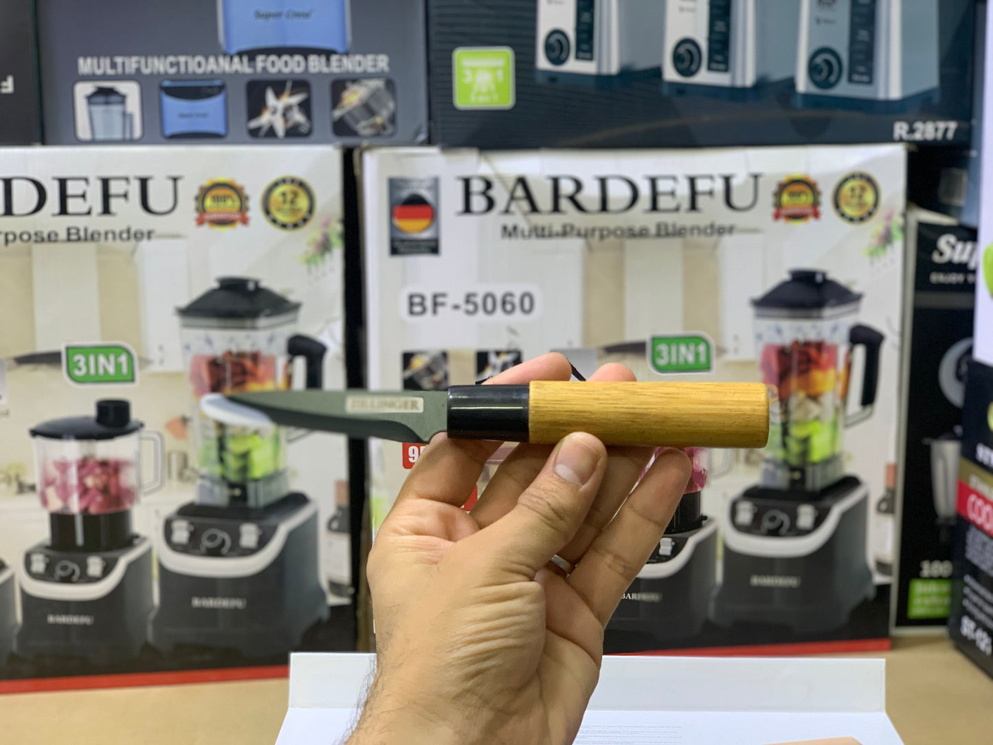 ZILLINGER Brand 4 Pcs Knives set | Bamboo Handles |