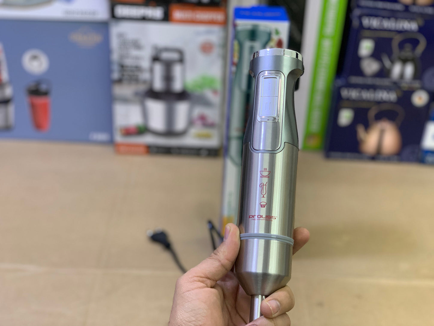 Proliss brand Hand Blender 1600 watt stainless steel blade