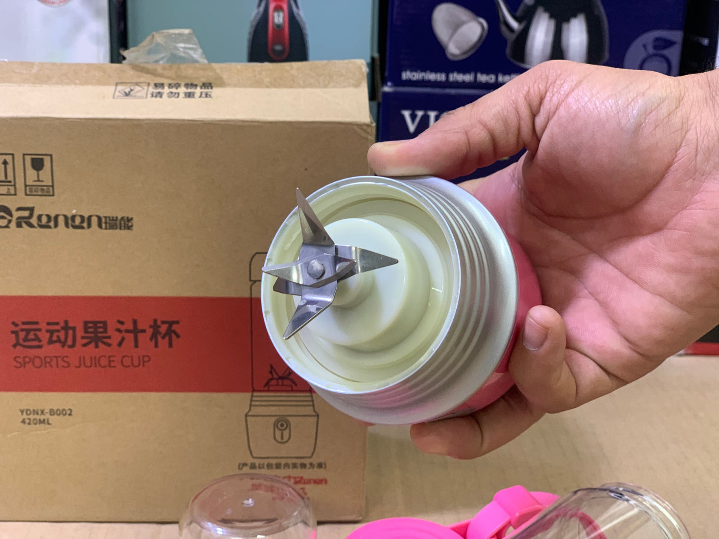 Mini Portable Blender Stainless Steel blades