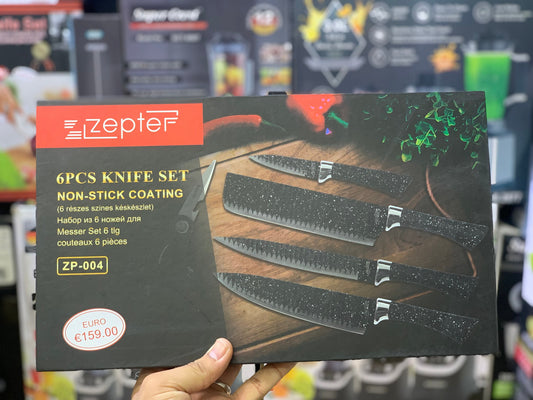 ZEPTER Brand 6 Pieces Knives Set | Non-Stick Coating |
