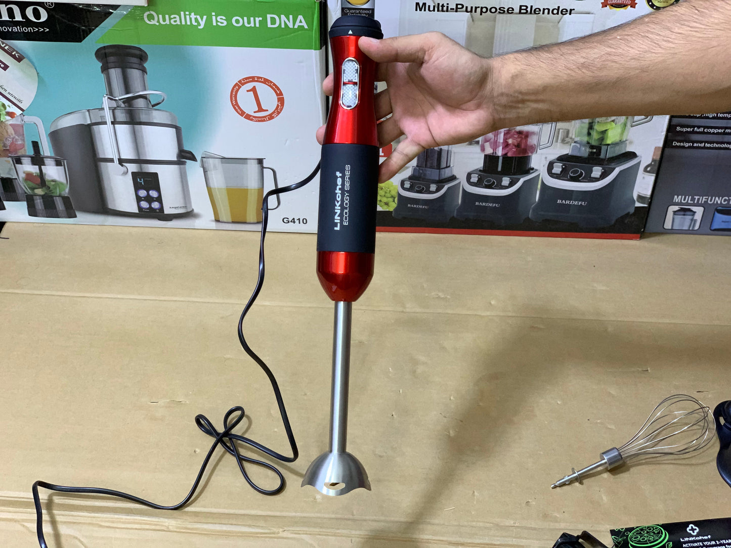 Linkchef 5in1 Hand Blender , Mixer and Chopper 500 watt and Stainless Steel