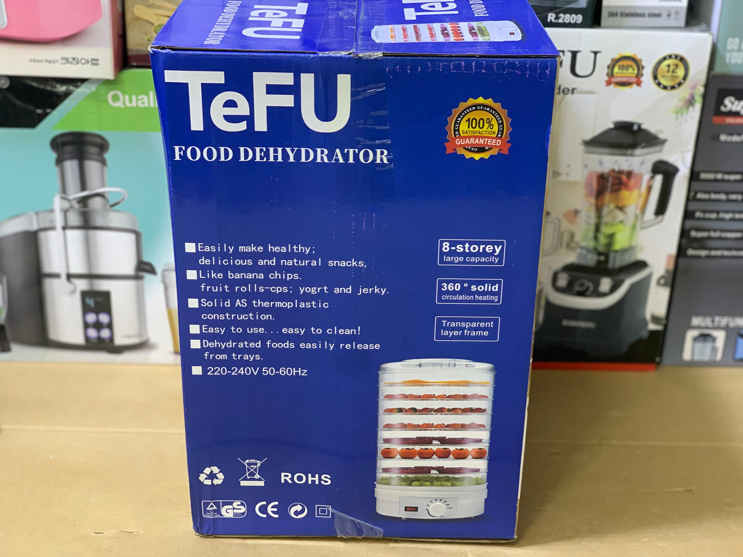 Tefu Brand Food Dehydrator 350 watt and  8 Story Large Capacity | Fruit dryer