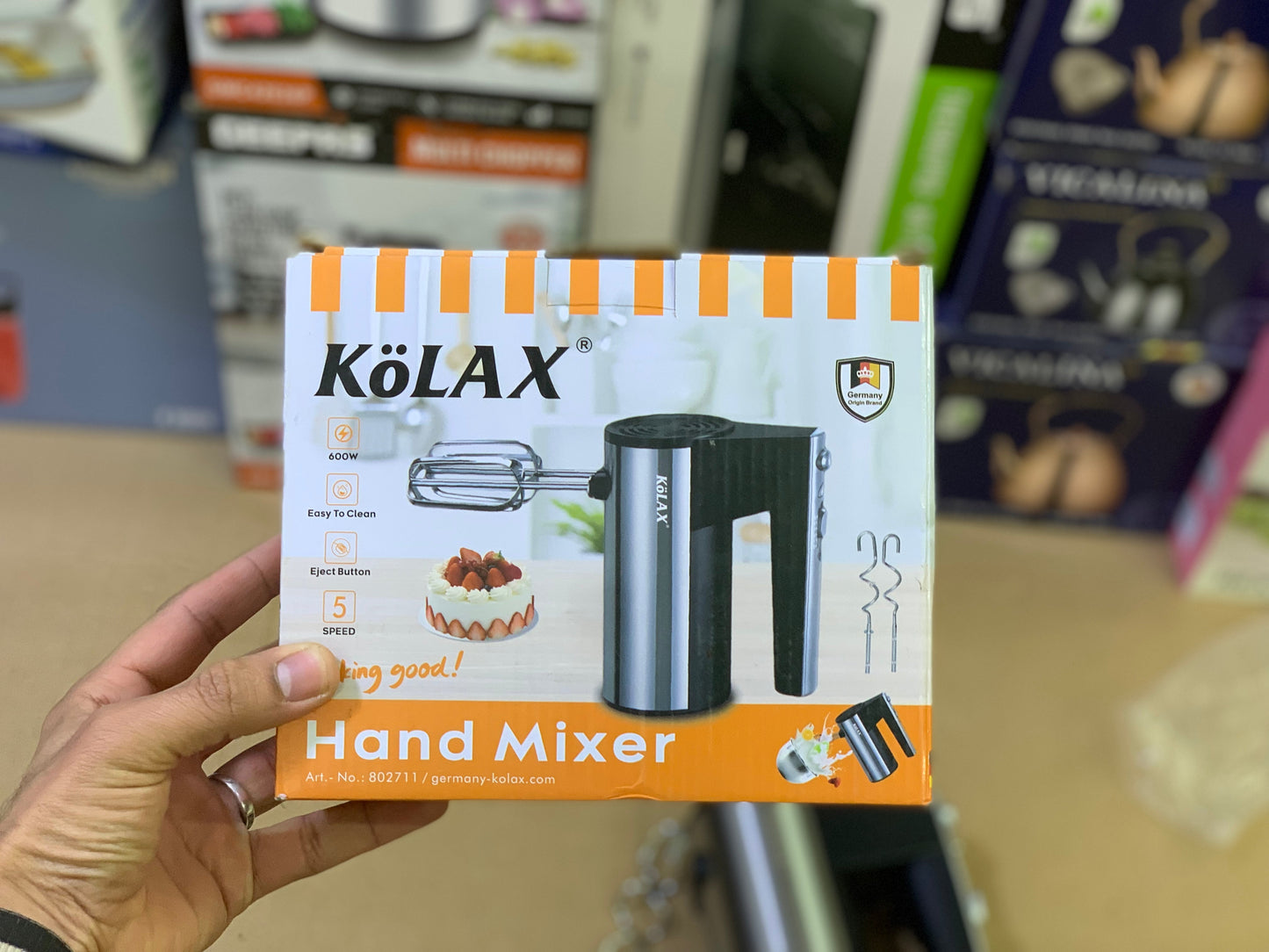 Kolax brand Hand Mixer 600 watt | Model : 802711