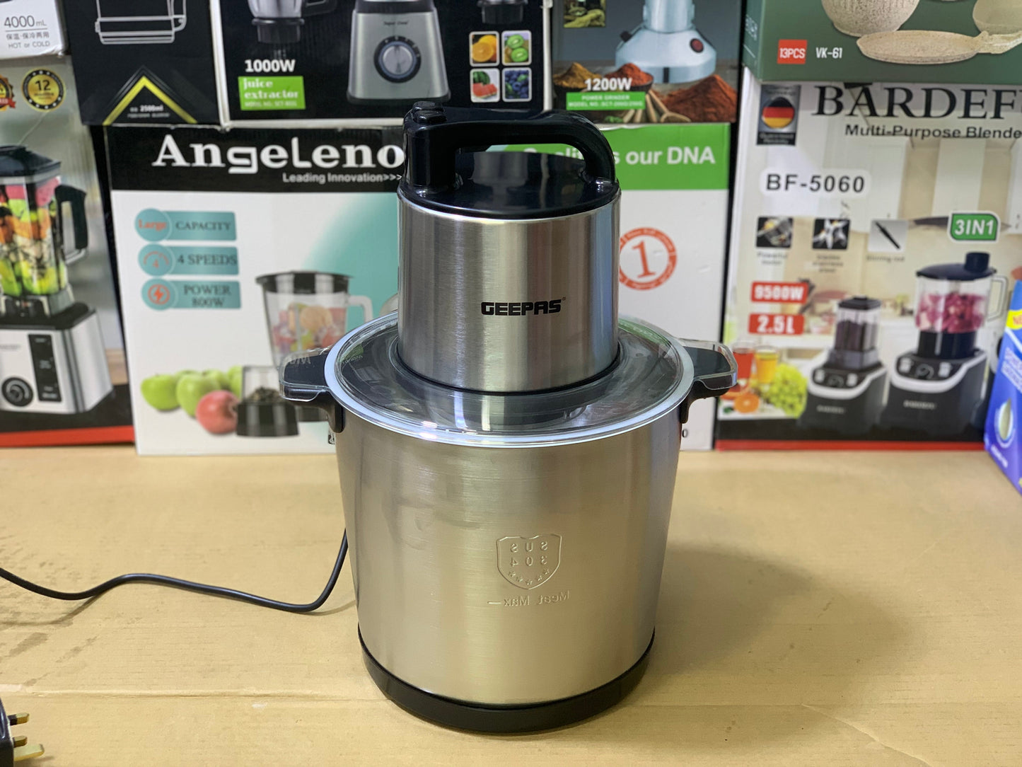 Geepas commercial multi  Chopper | 1500watt and 10 LTR Stainless Steel Gears