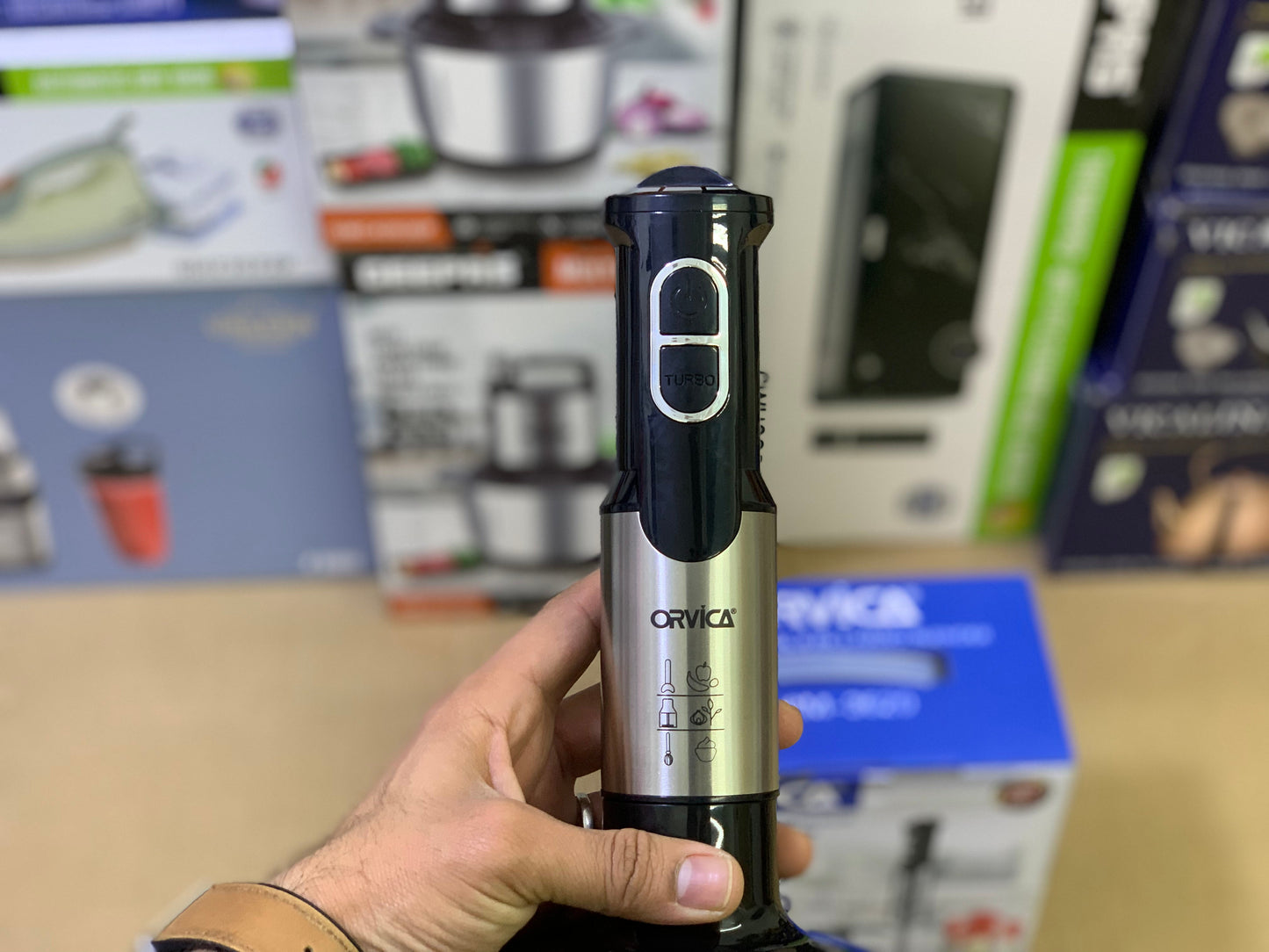Orvica brand 4in1 Hand blender 2000 watt stainless steel blade