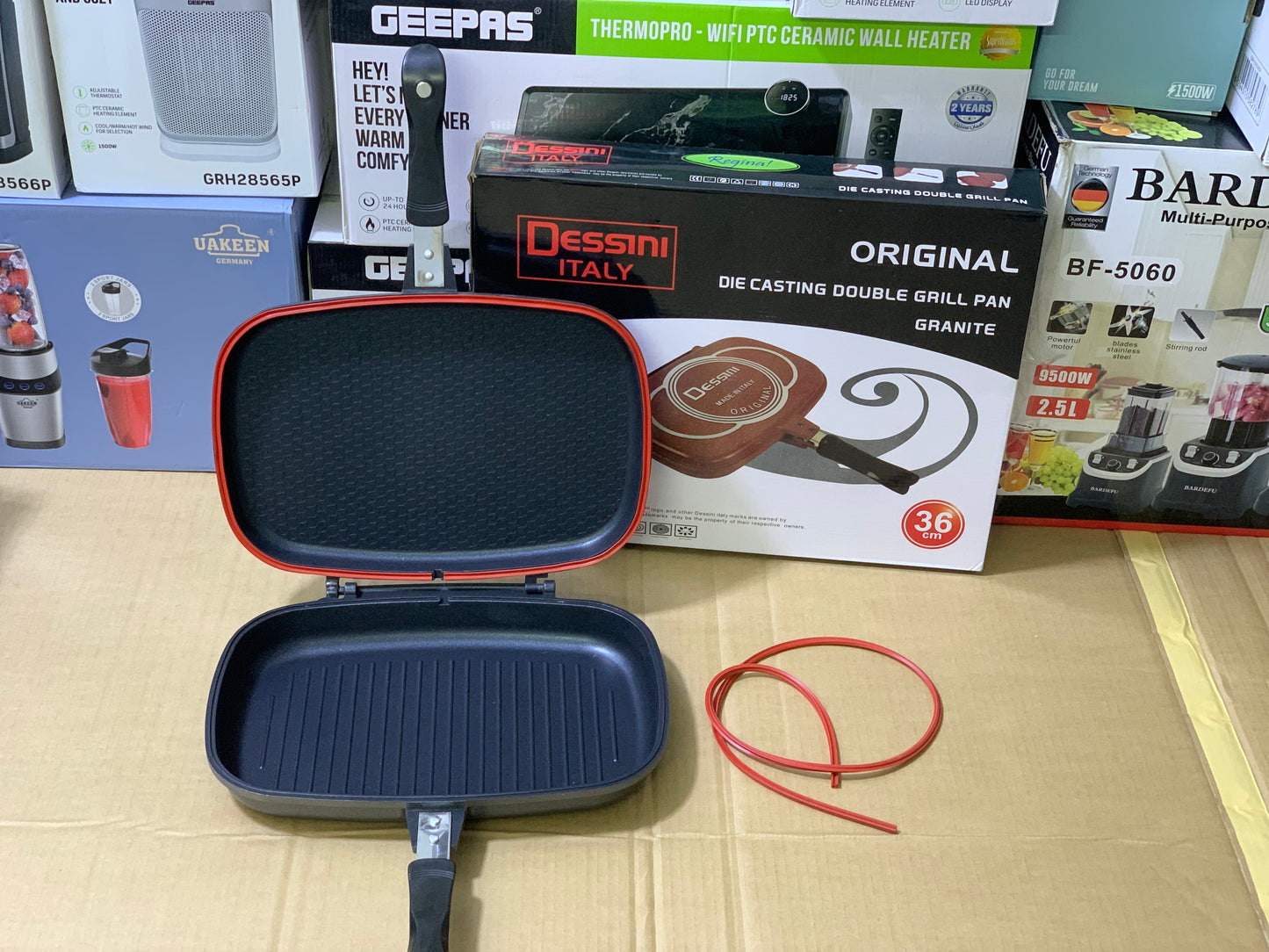 Dessini Itlay brand Die Casting double grill pan nonstick and heat evenly distribute