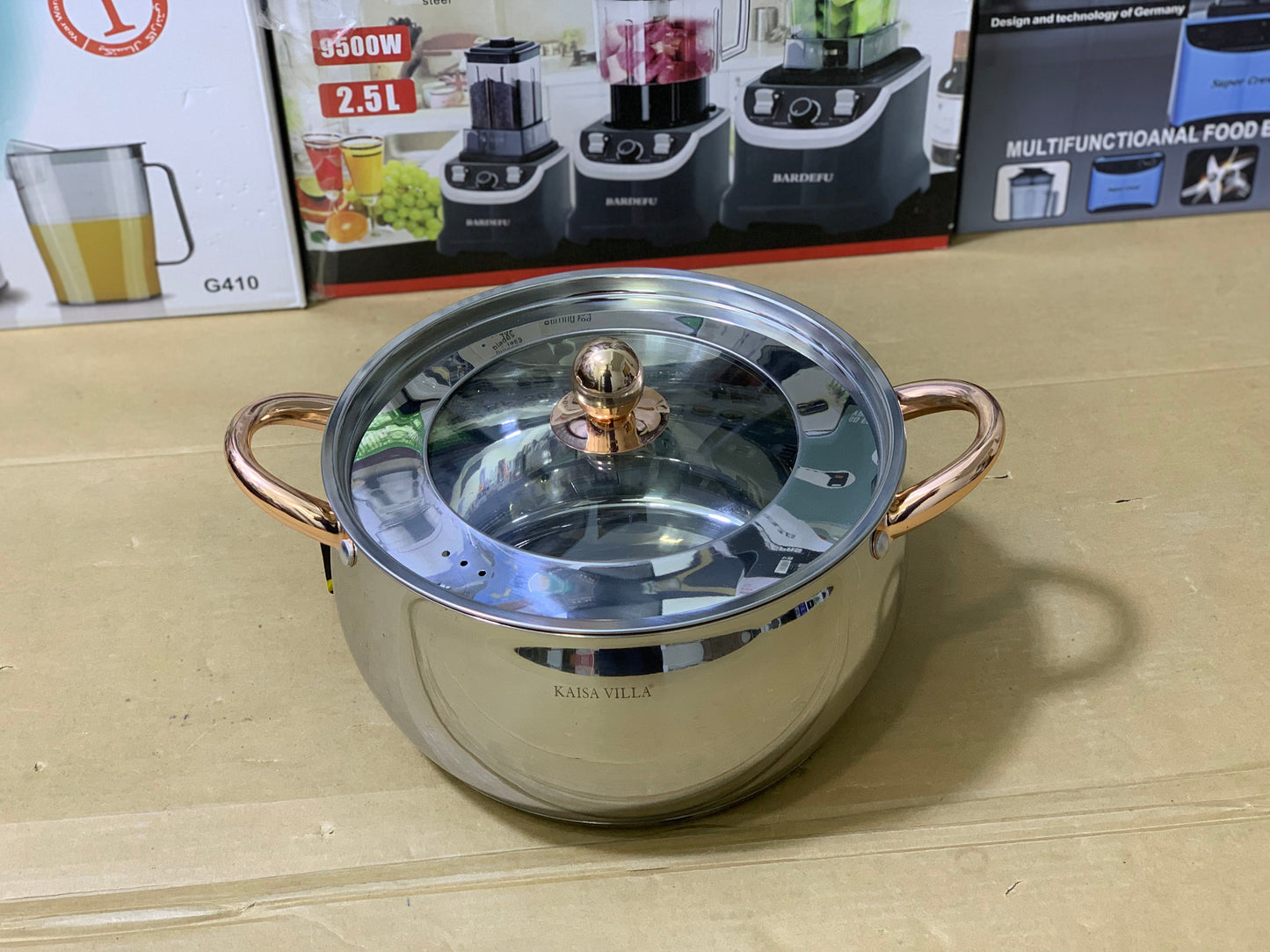 Kaisa Villa 12 Pieces Cookware set Stainless Steel
