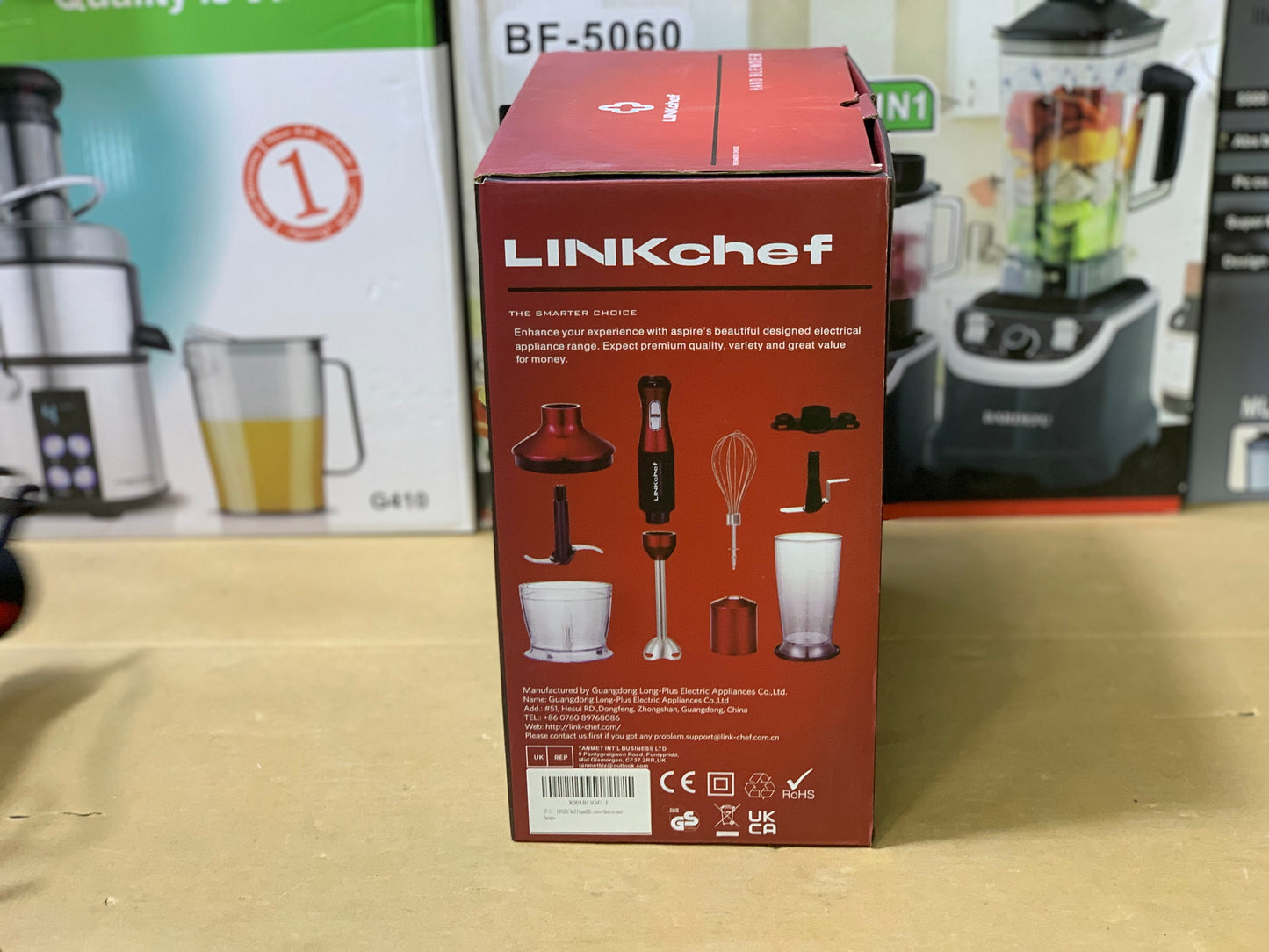 Linkchef 5in1 Hand Blender , Mixer and Chopper 500 watt and Stainless Steel