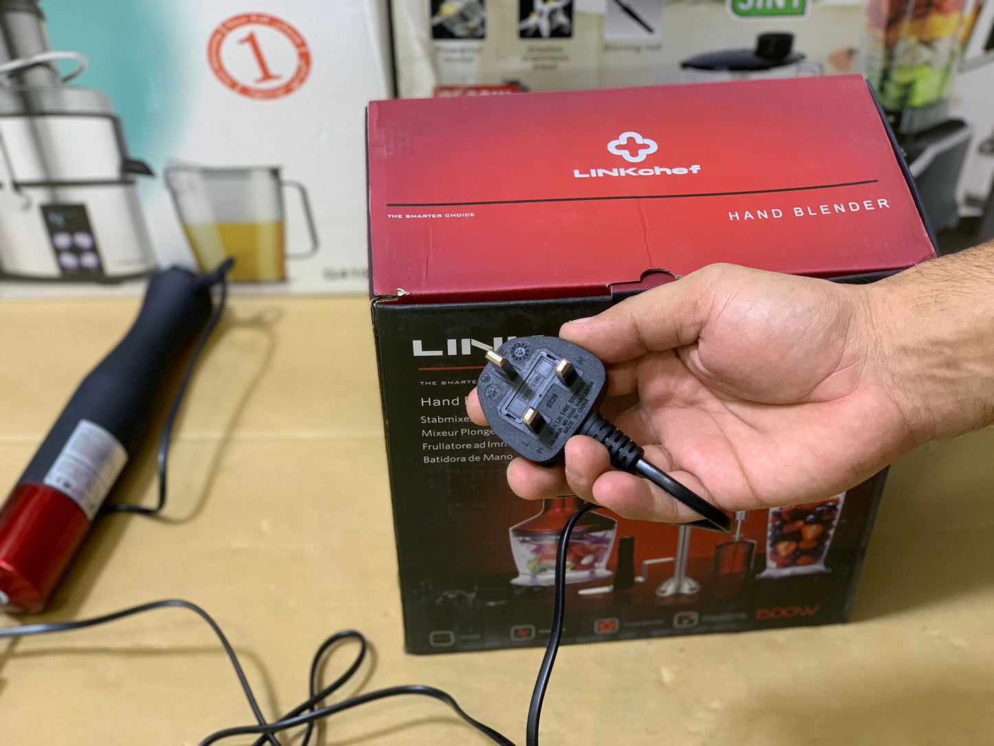 Linkchef 5in1 Hand Blender , Mixer and Chopper 500 watt and Stainless Steel