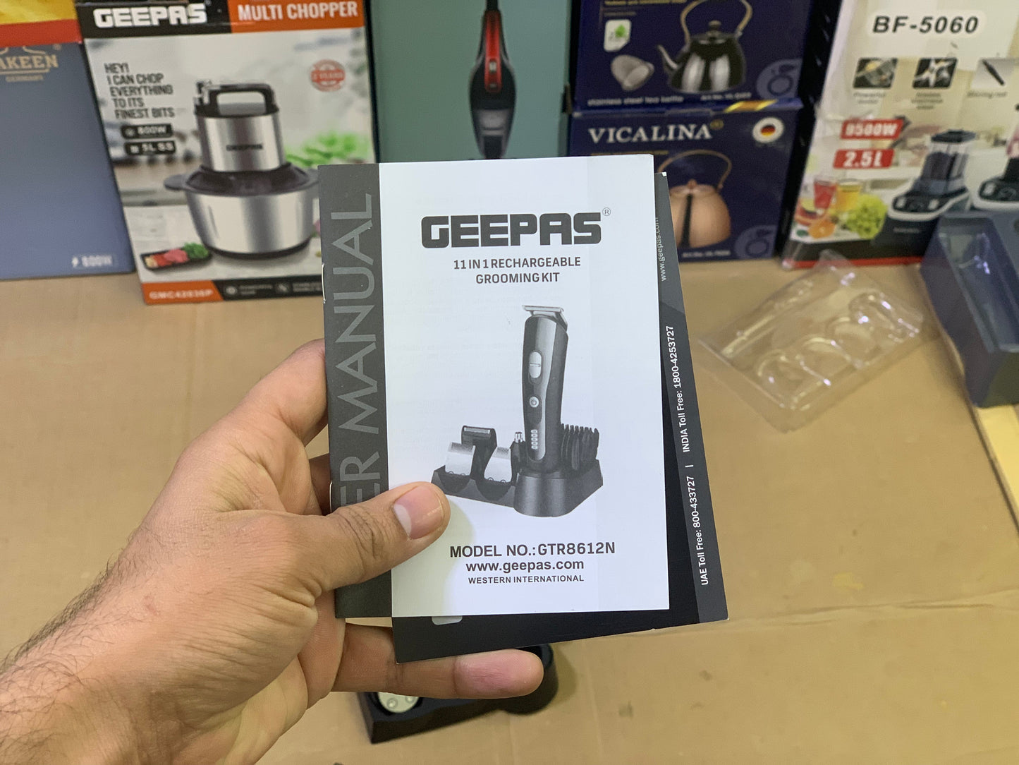 Geepas brand 11 in 1 Hair and beard clippers| Model: 8612