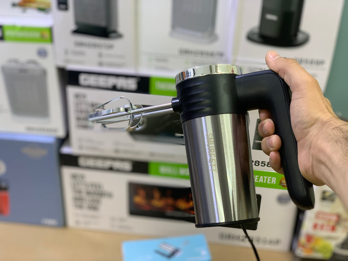 Smurfett brand Hand mixer and beater stainless steel accessories