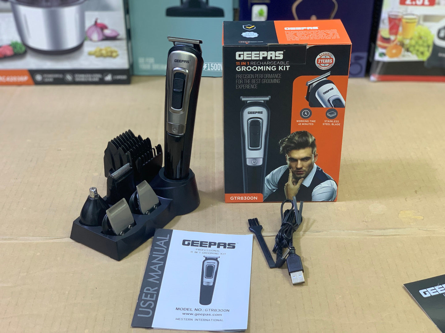 Geepas brand 11 in 1 Hair and beard clippers| Model :8300