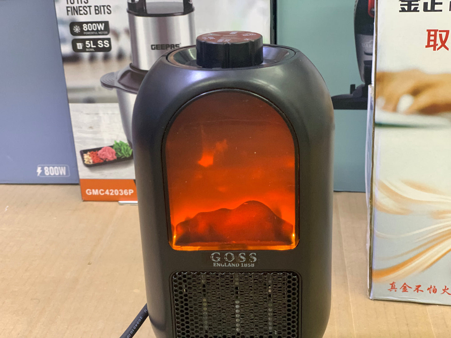 Goss 3d Flame mini electric fan heater