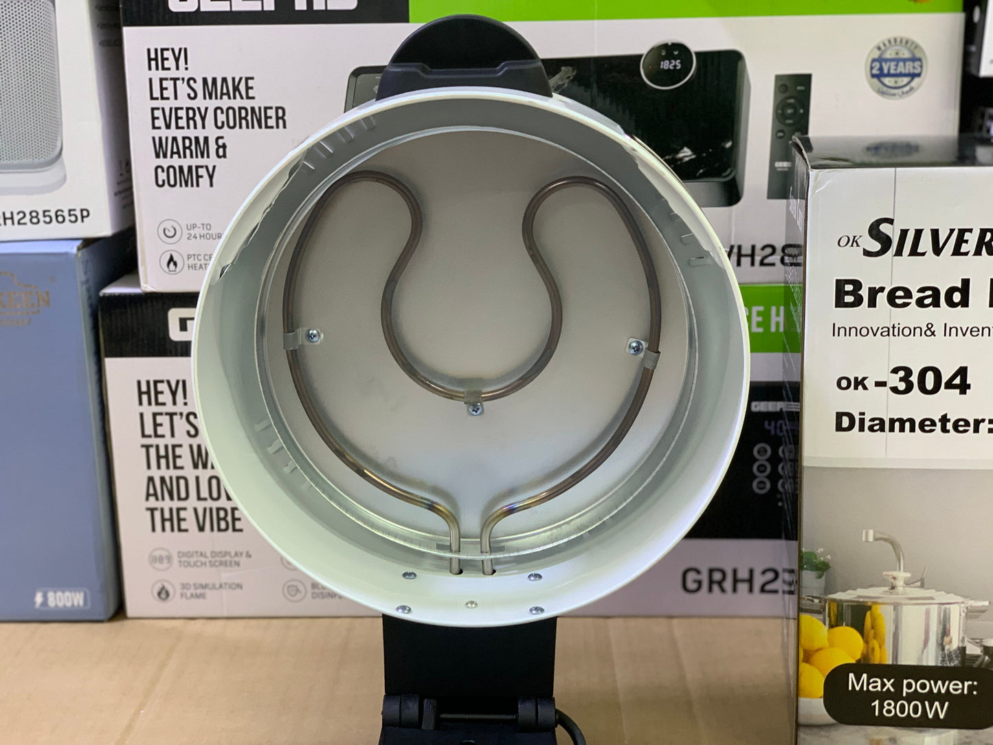 Ok Silver Crest Roti and Pizza maker Pure Nonstick plates 36cm and 1800 watt | Bread maker