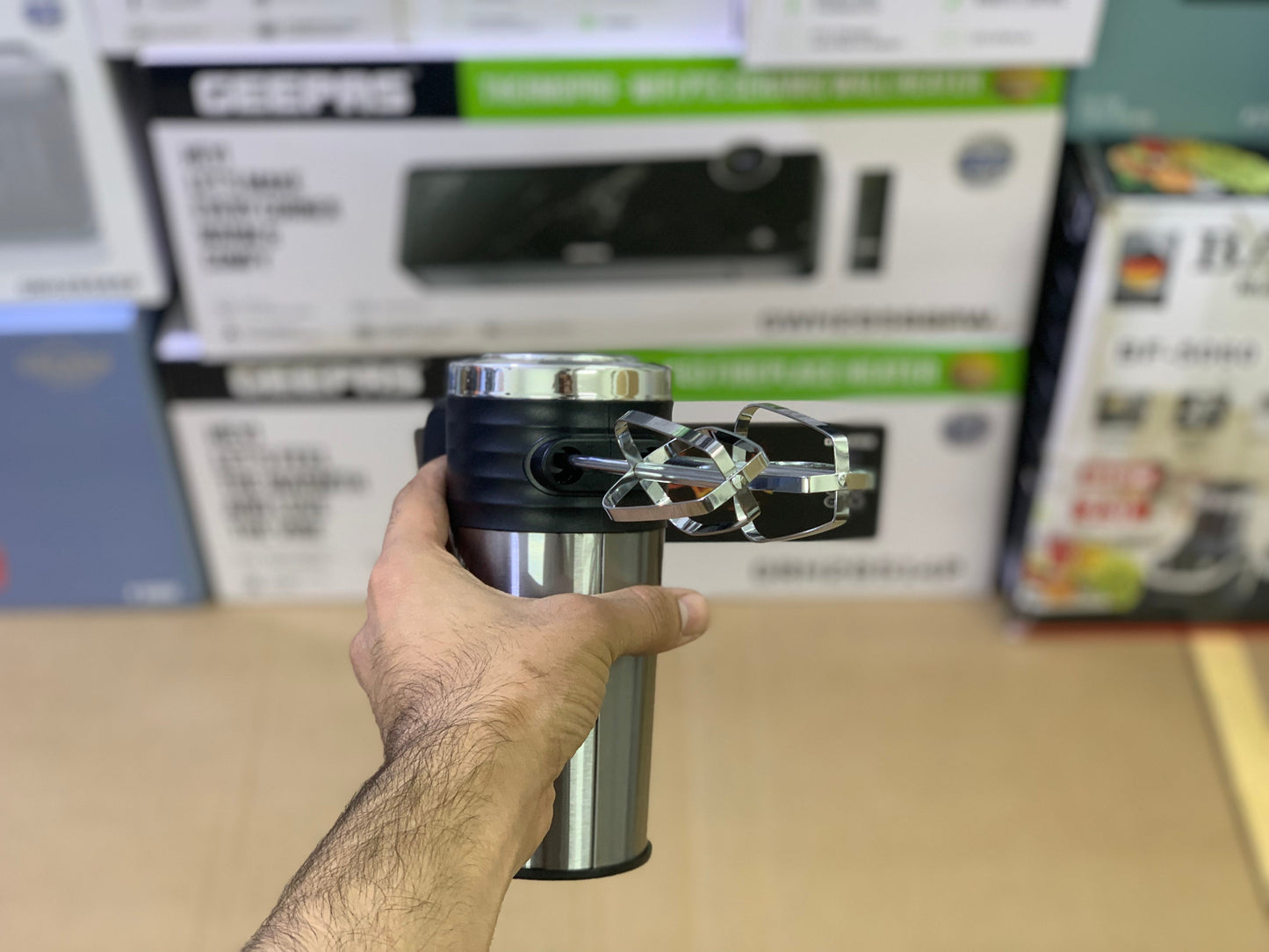 Smurfett brand Hand mixer and beater stainless steel accessories