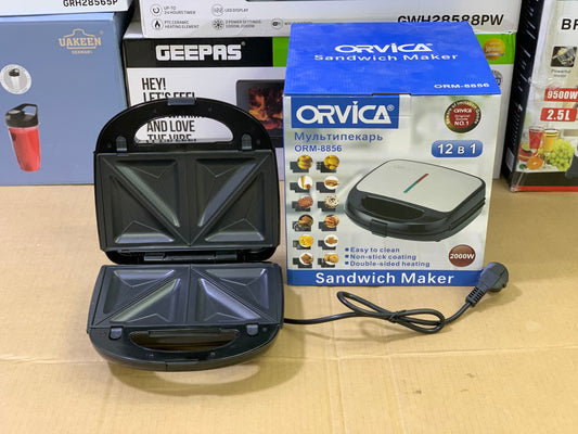 Orvica brand sandwich 2000 watt and Easy to Clean nonstick plates