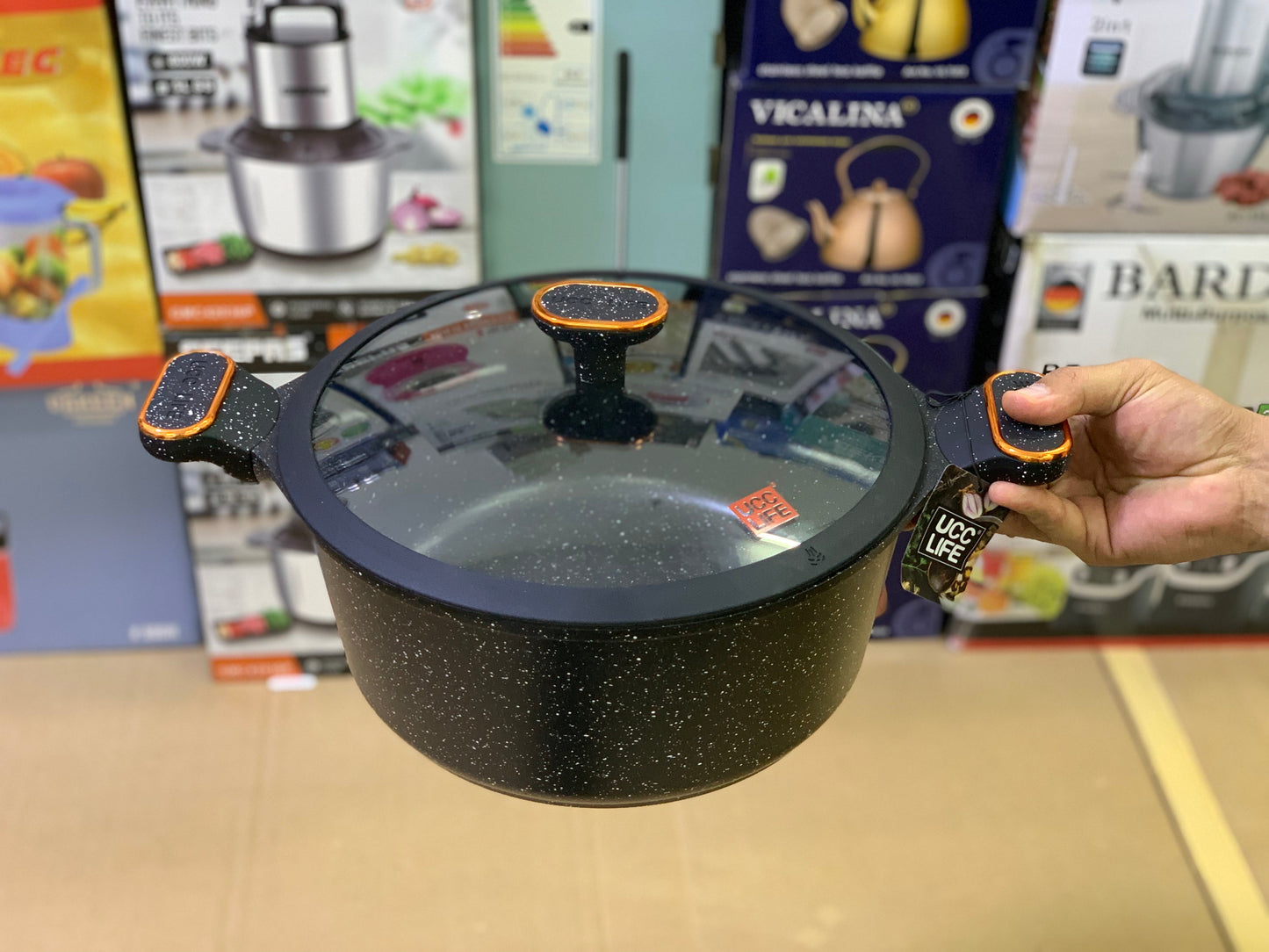 UCC LIFE 12 Pieces Granite coating Cookware set Pure Nonstick