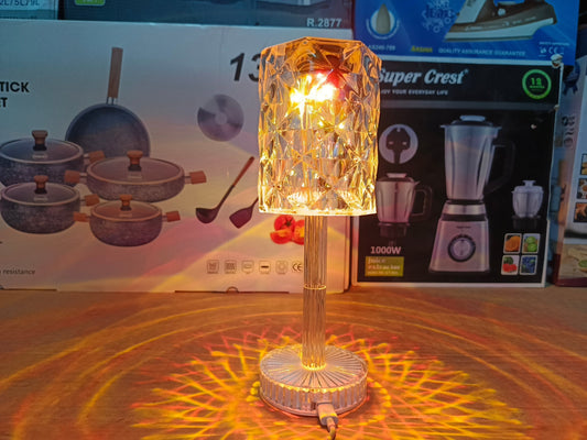LED Crystal Light With Bluetooth Speaker 2 in 1 Bedroom Decor Lamp